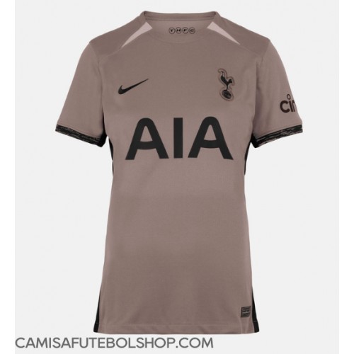 Camisa de time de futebol Tottenham Hotspur Replicas 3º Equipamento Feminina 2023-24 Manga Curta